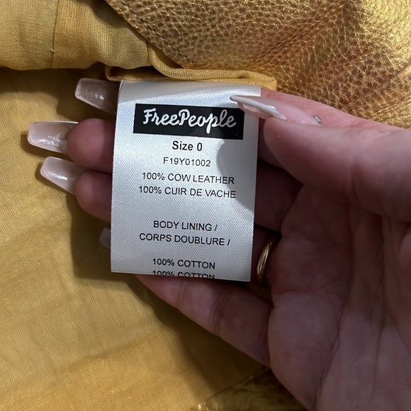 NEW Free People Goldie leather mini dress size 0 - Picture 6 of 8